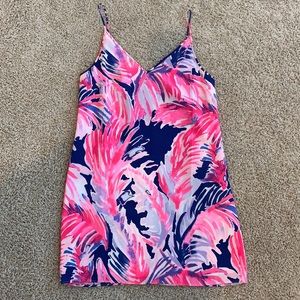 Lilly Pulitzer lela silk dress NWT true blue print